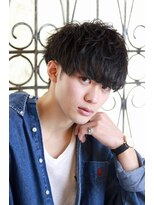 シルク バイ エスト 成増店(silk by est)&nbsp;モテツイストスパイラルパーマ/アッシュブラック/波打ちパーマ