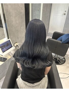 シーエスメイドバイシャチュー 栄店(CS made by SHACHU) ネイビーアッシュ/ネイビーブルー/ブリーチカラー