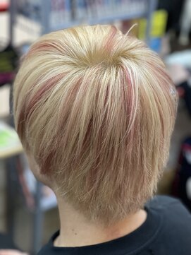 ピンクメッシュ！