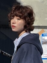 ノラ シブヤ(NORA) 小顔ミディアムパーマミディアムデジタルパーマボブパーマ前髪