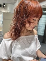 パーク(PAAQ)&nbsp;藤沢/オレンジベージュ/ニュアンスパーマ/ブリーチ無し