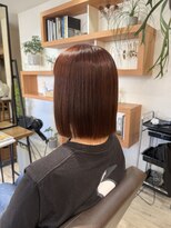 ラポール(Rapport)&nbsp;切りっぱなしボブ&ピンクカラー