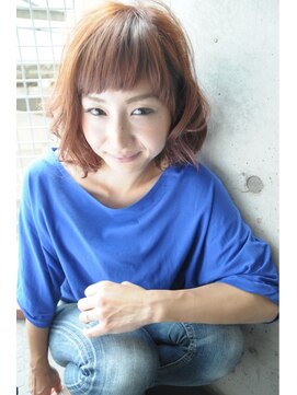 ヘアーサロン カーブ(HAIR SALON CURVE) ショートバング　ガーリーボブ