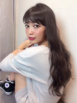 アンジェリカ 布施店(ANGELICA) グレージュカラーシースルーバングロング