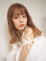 パール(PearL) 《PearL》ピンクベージュの女っぽセミディ