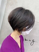 アヴァロン(AVALON)&nbsp;【mag  ginza】襟足スッキリ立体感ショートボブ×ハイライト