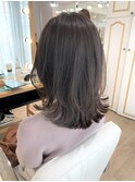 外ハネボブ 縮毛矯正 大人可愛い くびれボブ