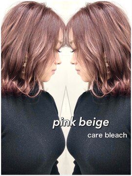 セシルヘアー(CECIL hair) CECIL 下北沢　ケアブリーチ×ピンクベージュカラー