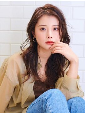 オーブ ヘアー グロー 橋本店(AUBE HAIR grawe) 【AUBE HAIR】ゆるウェーブ×クリーミーブラウン