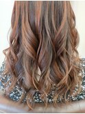 仙台D ロングヘアロングレイヤーパープルカラーリングstyle