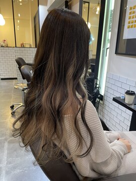 サロンドミルク 新百合ヶ丘店(salon de MiLK) ＊インナーカラーハイライトベージュブリーチ新百合ヶ丘