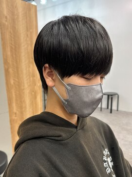 エルマーク(L-MARK) マッシュウルフメンズカットスパイラルパーマツイスパ波巻き