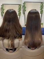 カーラ 北戸田店(Cara)&nbsp;【Before→After】髪質改善/オージュア/ツヤ髪/ダークブラウン
