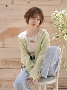 ロアー ヘアー マックイーン 流山おおたかの森店(RAWR hair McQueen) 【RAWR】ひし形_くびれショート_シースルーバング