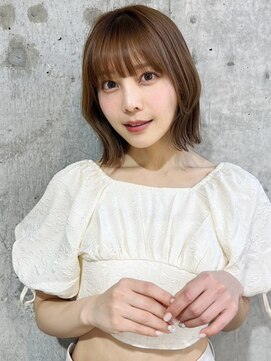 ハローバイシー 仙台(Hello by Sea) 顔周り/前髪カット×韓国風レイヤーカット×ボブ[ボブ]