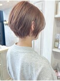福山市美容室Caary似合わせショートヘア夏ヘアひし形ショート
