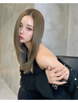 ザシェノンアオヤマ(THE CHAINON AOYAMA) 透明感抜群ダブルケアカラー+ケラチントリートメント