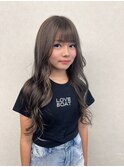 9月ハイライトインナーベージュカラー