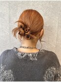 三軒茶屋_ヘアアレンジ_ヘアセット_ねじねじ_カチモリ_お団子
