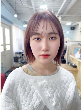アンメリーアン(Ann merry ann) 大人可愛い丸みボブピンク20ラベンダーベージュピンク