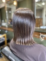 エムエーヘアースタジオ(M/A hair studio.)&nbsp;きりっぱなしボブ◎暗髪グレージュ