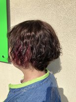 フェリーク ウジヤマダ(feerique UJIYAMADA)&nbsp;グラボブ×インナーカラー♪［デザインカラー,ショートカット］