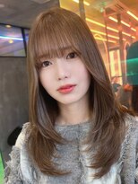 ロンドルーチェ 心斎橋(Lond luce)&nbsp;ダークアッシュ/ミディアムレイヤーカット［髪質改善/縮毛矯正］