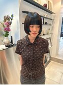 【表参道sheta小林】黒髪ぱっつん前髪ボブミニボブ