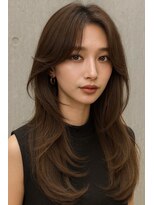 エル(LE)&nbsp;『LE』顔周りレイヤー/ミディアムレイヤー/ロングレイヤー