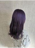 ラベンダーパープル　ダブルカラー　ミルクティーラベンダー