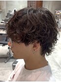 渋谷メンズパーマルーズパーマシャドウパーマッシュウルフゆるめ