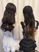 ボタン ハカタ(VOTAN hakata) 【votan sanae】ハーフアップ/リボンアレンジ/liveヘアメ