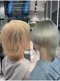 ブリーチ縮毛矯正
