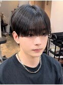 韓国マッシュニュアンスパーマシースルーマッシュセンターパート