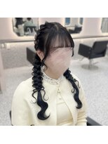 アリエス 八重洲店(Aries) 髪の毛リボンツイン編み下ろし