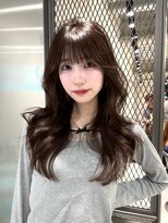 ロンドウル 熊本(Lond ulu)&nbsp;ミディアムヘア/暗めカラー/デザインカラー/韓国ヘア/髪質改善