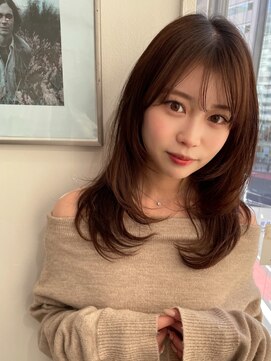 ハニーシブヤ(HONEY shibuya) レイヤーカット/スウィートベージュ/ハッシュカット/髪質改善1