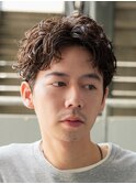 梅田ルーズショートツイストスパイラルパーマセンターパート◆