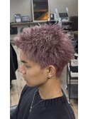 ラベンダーピンクスパイキーショート
