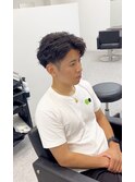 ハーフバック　ツイストスパイラルパーマ