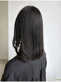 レイヤーカット×地毛風カラー