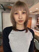 ノラジャーニー(NORA Journey)&nbsp;【蔵人】レイヤーカットハッシュカットミルクティーベージュ