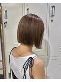 ボブ×丸みボブ×切りっぱなしボブ×20代×横浜×石川町