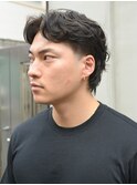 マレットマレットパーママレットヘアスイングショート毛流れヘア