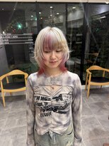 アース 名取店(HAIR&MAKE EARTH)&nbsp;ハッシュウルフデザインカラー
