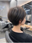 大人のショート/レイヤー/顔周り/ショート/ボブ/銀座駅