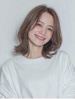 ユニカ オレ(UNIKA ore)&nbsp;ハッシュカットグレージュデザインカラーツートーンカラー北長瀬