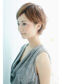 【noahecle銀座】グレージュ似合わせカットエアリーショート