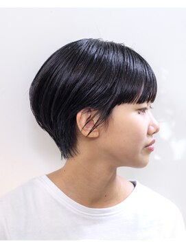 ルプラ ガーデン(le-pla garden) マッシュショート#黒髪#耳掛けショート#くびれショート#ボブ