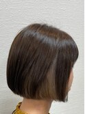 刈り上げセンターパートクラゲヘアーオリーブグレー48